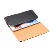 Custodia in pelle con chiusura verticale per smartphone compatibi