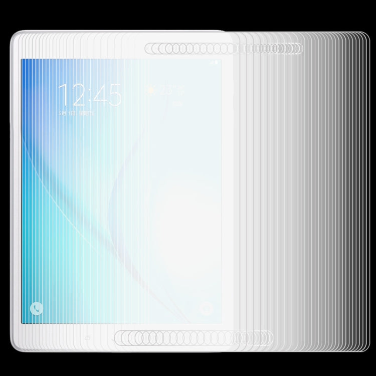 75 PZ Per Galaxy Tab A 9.7 / T550 / T555 0,4 mm 9H+ Durezza superficiale 2,5D Pellicola in vetro temperato antideflagrante, For Galaxy Tab A 9.7 / T550（75 PCS）
