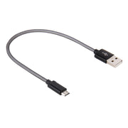 Cavo dati/caricabatterie da Micro USB a USB 2.0 con testa in metallo stile rete da 25 cm
