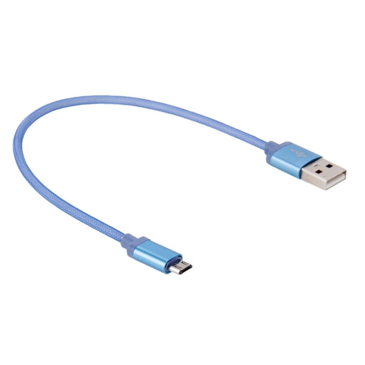Cavo dati/caricabatterie da Micro USB a USB 2.0 con testa in metallo stile rete da 25 cm