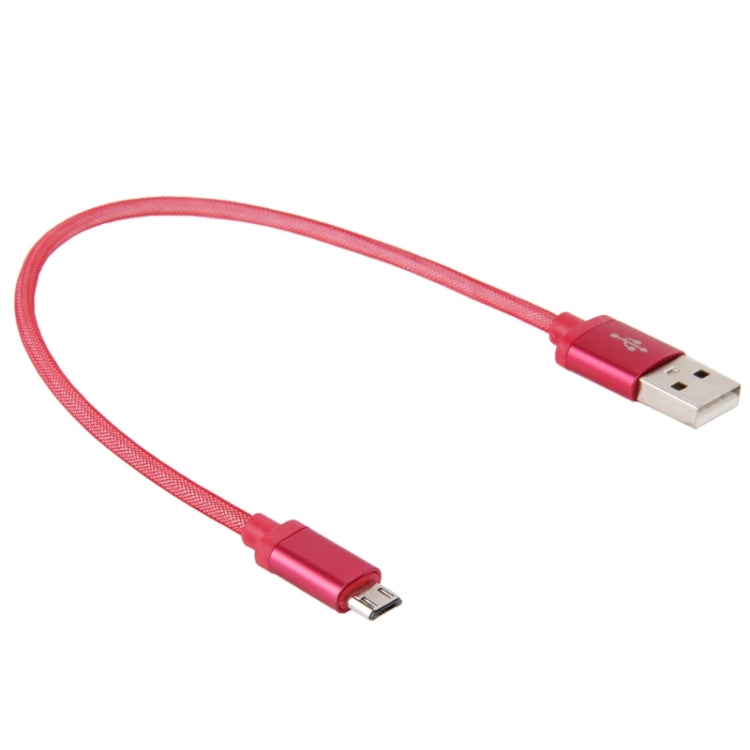 Cavo dati/caricabatterie da Micro USB a USB 2.0 con testa in metallo stile rete da 25 cm