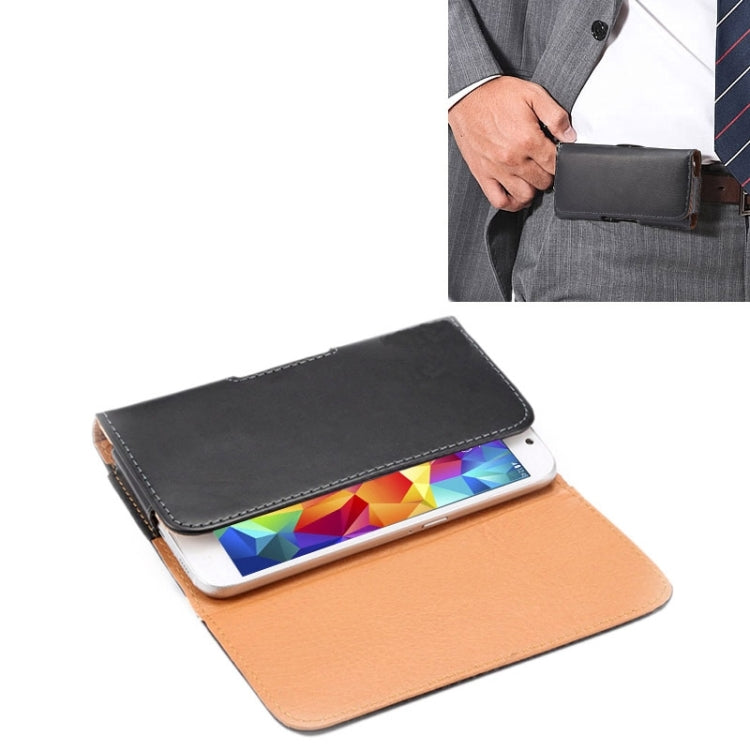 Custodia marsupio verticale in pelle Crazy Horse per smartphone