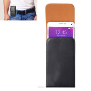 Custodia in pelle con chiusura verticale per smartphone compatibi