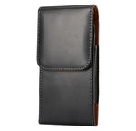 Custodia in pelle con chiusura verticale per smartphone