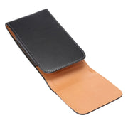 Custodia in pelle con chiusura verticale per smartphone compatibi
