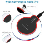 Caricabatterie wireless Fantasy Qi nero per smartphone compatibil