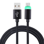 Cavo di sincronizzazione dati da Micro USB a USB 2.0 in tessuto da 1 m con indicatore LED