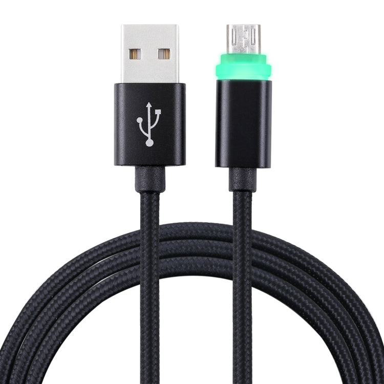 Cavo di sincronizzazione dati da Micro USB a USB 2.0 in tessuto da 1 m con indicatore LED