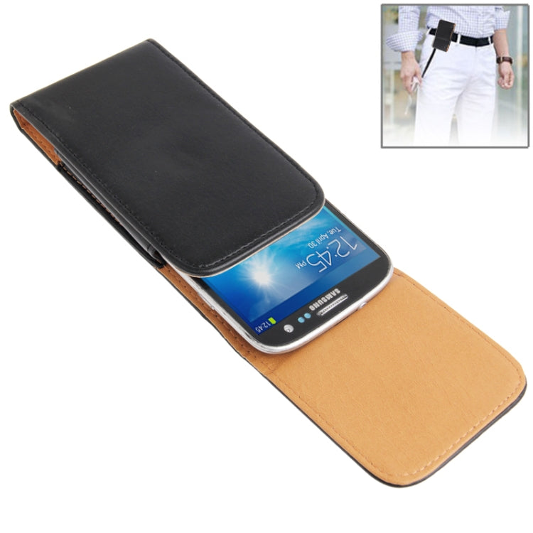 Custodia in pelle marsupio con clip da cintura per iPhone 6, Galaxy S5 / G900 / S III / i9300 / S IV / i9500