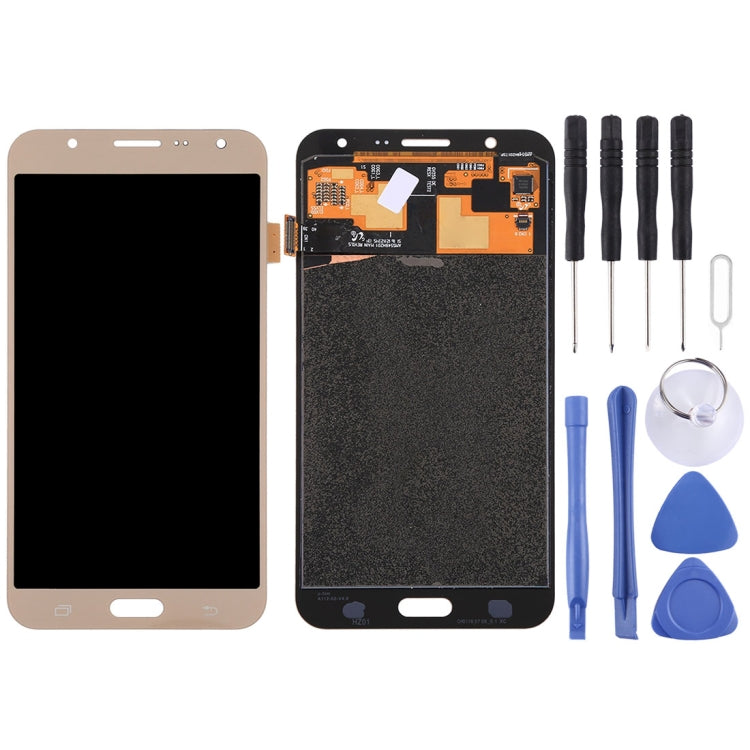 LCD Screen and Digitizer Full Assembly (OLED Material) for Galaxy J7 / J700, J700F, J700F/DS, J700H/DS, J700M, J700M/DS, J700T, J700P, For Galaxy J5 (OLED), For Samsung Galaxy J7 OLED, For Galaxy J7 (OLED)