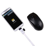 OTG-Y-01 Cavo dati di ricarica USB 2.0 maschio a Micro USB maschio + USB femmina OTG per telefoni/tablet Android con funzione OTG, lunghezza: 30 cm, Length: 30cm