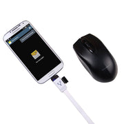 OTG-Y-01 Cavo dati di ricarica USB 2.0 maschio a Micro USB maschio + USB femmina OTG per telefoni/tablet Android con funzione OTG, lunghezza: 30 cm, Length: 30cm