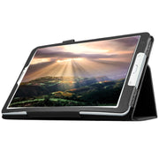 Custodia in pelle con texture litchi per Galaxy Tab E 9.6