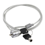 Cavo a catena antifurto per notebook da ufficio, portatile, PC, scrivania, chiave, lucchetto di sicurezza, lunghezza: circa 1,2 m, Length: 1.2m