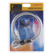 Cavo a catena antifurto per notebook da ufficio, portatile, PC, scrivania, chiave, lucchetto di sicurezza, lunghezza: circa 1,2 m, Length: 1.2m