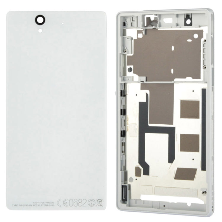 High quality Middle Board + Battery Back Cover for Sony L36H, For Xperia Z / L36h, For Galaxy Tab P6200 & Xperia Z / L36h