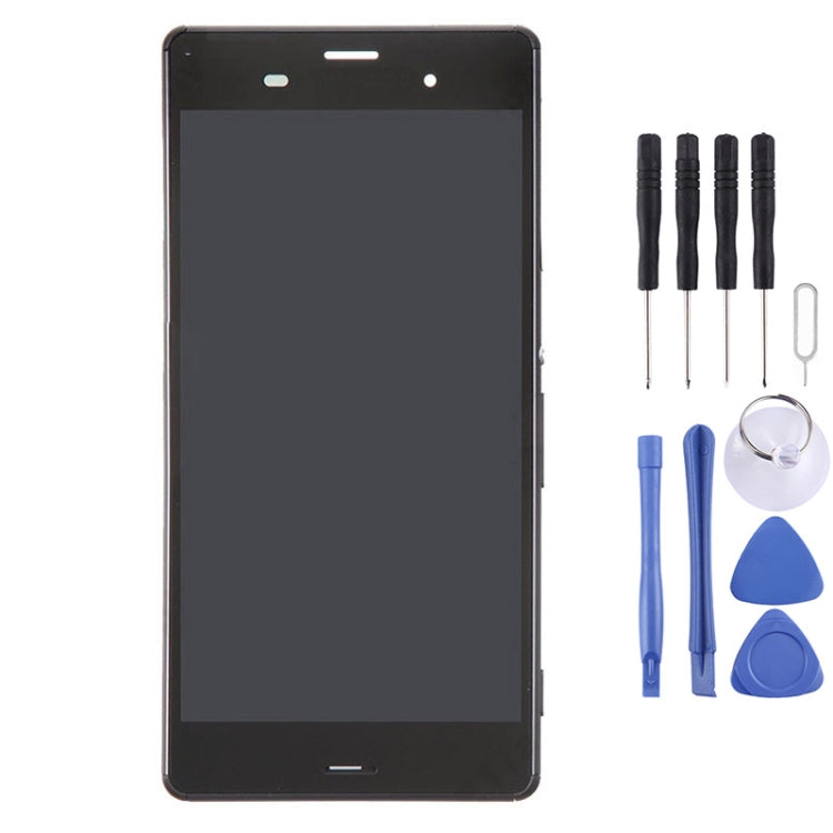 LCD Display + Touch Panel with Frame for Sony Xperia Z3 (Dual SIM Version) / D6633 / L55U, For Xperia Z3