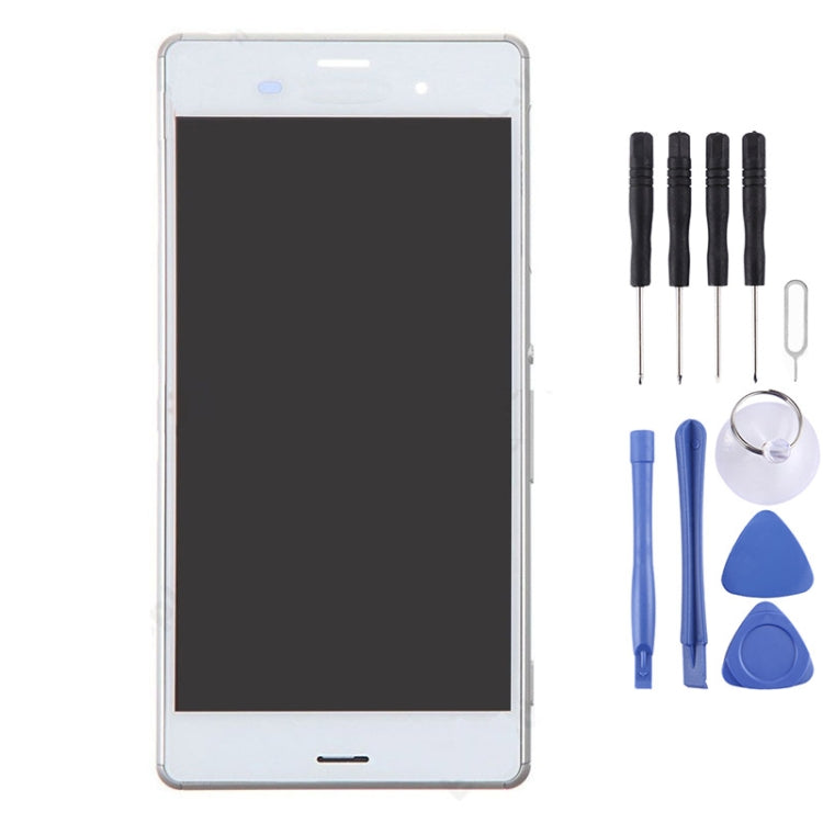 LCD Display + Touch Panel with Frame for Sony Xperia Z3 (Dual SIM Version) / D6633 / L55U, For Xperia Z3