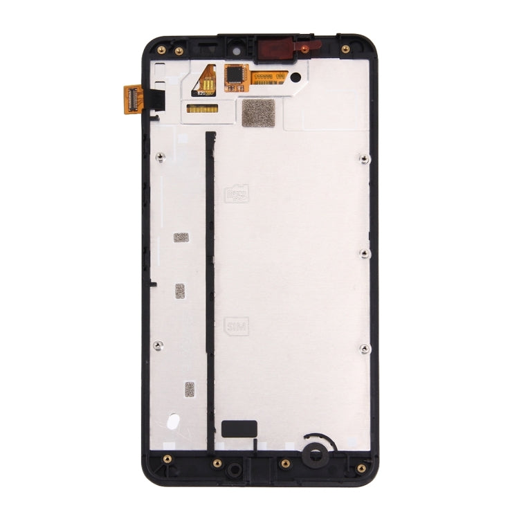 LCD Screen and Digitizer Full Assembly with Frame for Microsoft Lumia 640 XL, For Lumia 640 XL with Frame Black