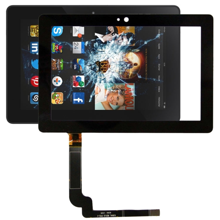 Touch panel for Amazon Kindle Fire HDX 7 inch, For Fire HDX 7 Black