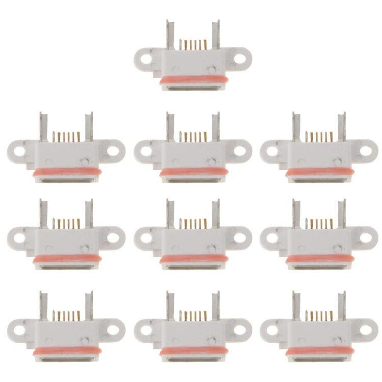 10pcs Charging Port Dock Connector For Xiaomi Mi 4, For Xiaomi Mi 4, For Xiaomi Mi 4(White)