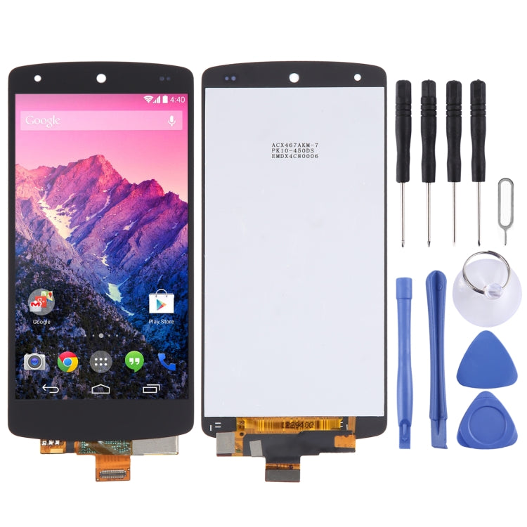 Schermo LCD originale e digitalizzatore assemblato completo per Google Nexus 5 / D820 / D821, For Google Nexus 5 & Nexus 5