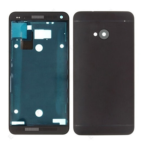 Copertura completa dell'alloggiamento (alloggiamento anteriore cornice LCD + cover posteriore) per HTC One M7 / 801e, For One M7 Front + Back Black, For One M7 Front + Back White, For One M7 Front + Back Red