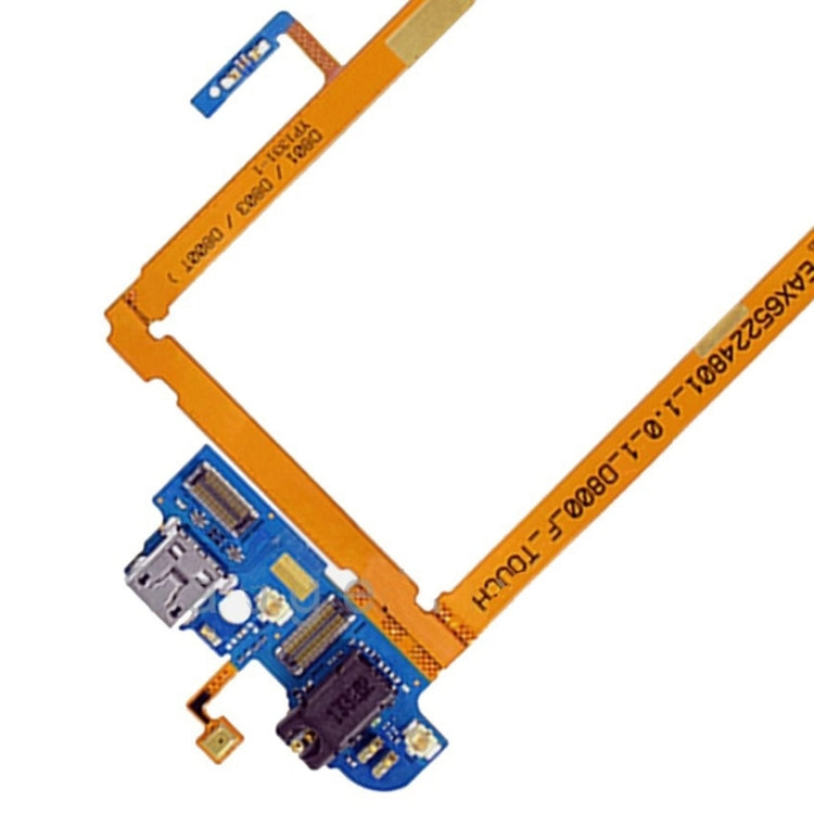 USB Charging Connector Port Flex Cable & Earphone Audio Jack Flex Cable & Microphone Flex Cable for LG G2 / D800 / D801 / D803 / D800T, For G2 / D800