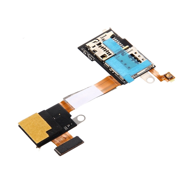 Lettore di schede SIM Contatto Cavo Flex a nastro per Sony Xperia M2 / D2303 / D2305 / D2306, For M2