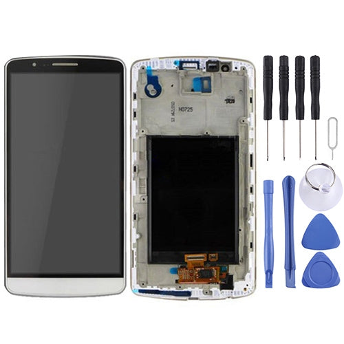 Display LCD + pannello touch con cornice per LG G3 / D850 / D851 / D855 / VS985, For LG G3 / D855