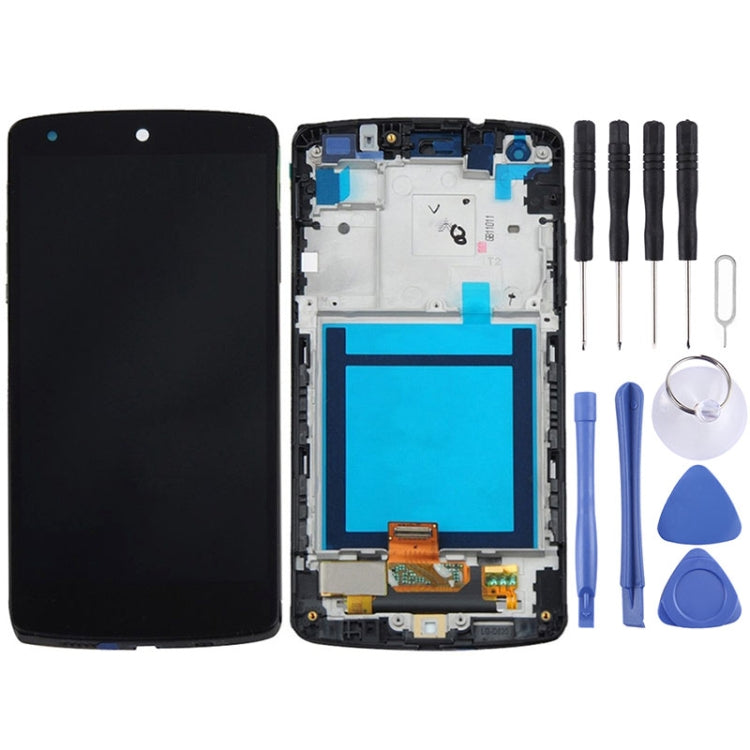 Display LCD + pannello touch con cornice per Google Nexus 5 / D820 / D821, For Nexus 5