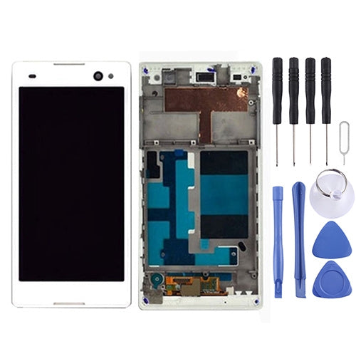 LCD Display + Touch Panel with Frame for Sony Xperia C3 / D2533, For Xperia C3 / D2533