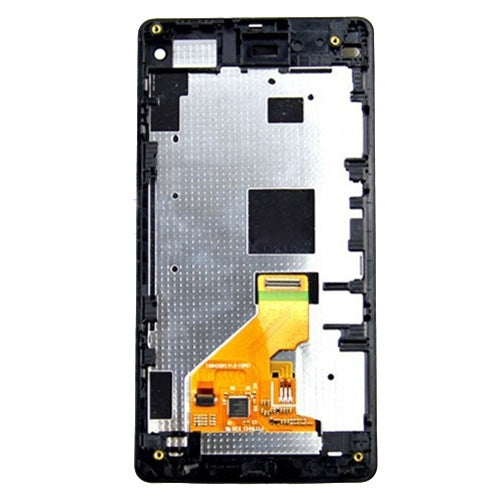 LCD display + touch panel with frame for Sony Xperia Z1 Compact, For Xperia Z1 Compact