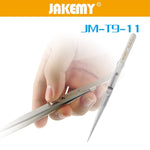 JAKEMY JM-T9-11 Pinzetta dritta regolabile, JM-T9-11