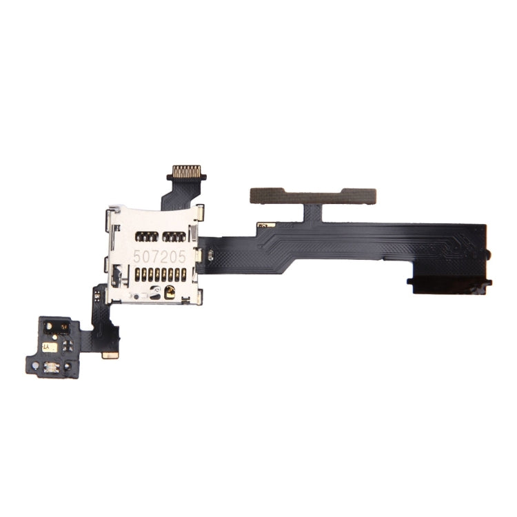 Volume Control Button Flex Cable and SD Memory Card Slot for HTC One M8, For One M8