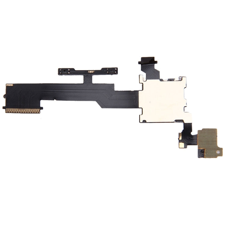 Volume Control Button Flex Cable and SD Memory Card Slot for HTC One M8, For One M8