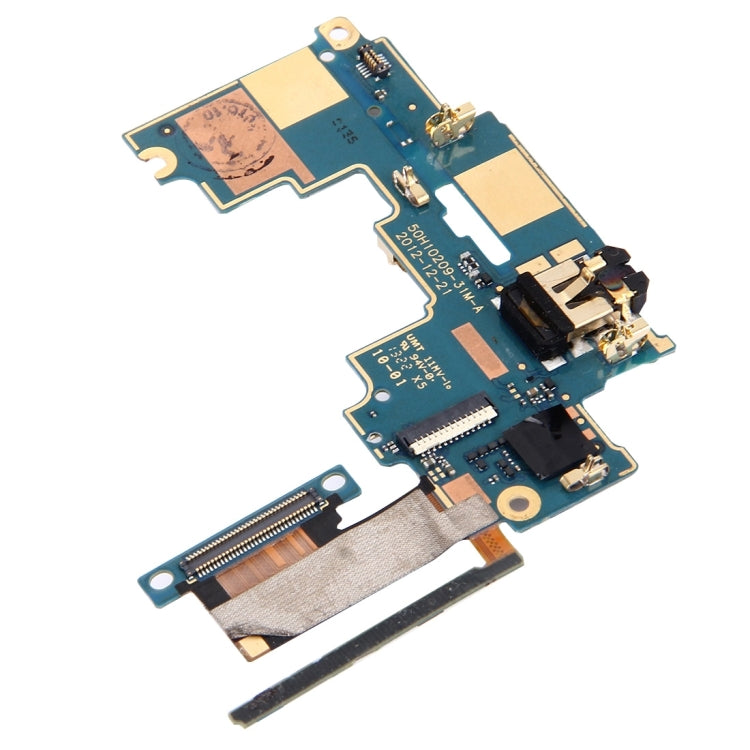 Motherboard Flex Cable & Volume Control Button/Earphone Jack For HTC One M7 / 801e / 801n, For One M7