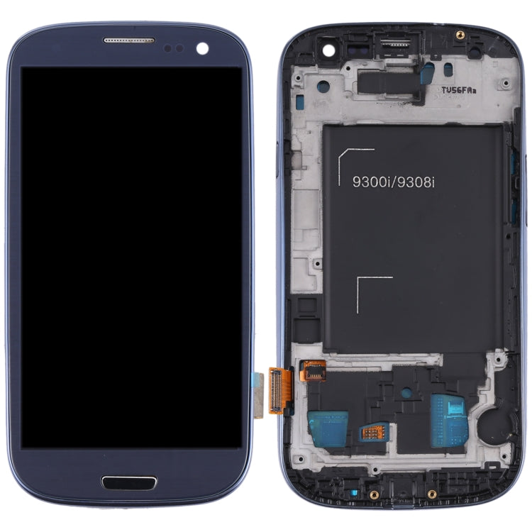 Original LCD Screen and Digitizer Complete Assembly with Frame for Samsung Galaxy SIII / i9300, For Galaxy SIII / i9300