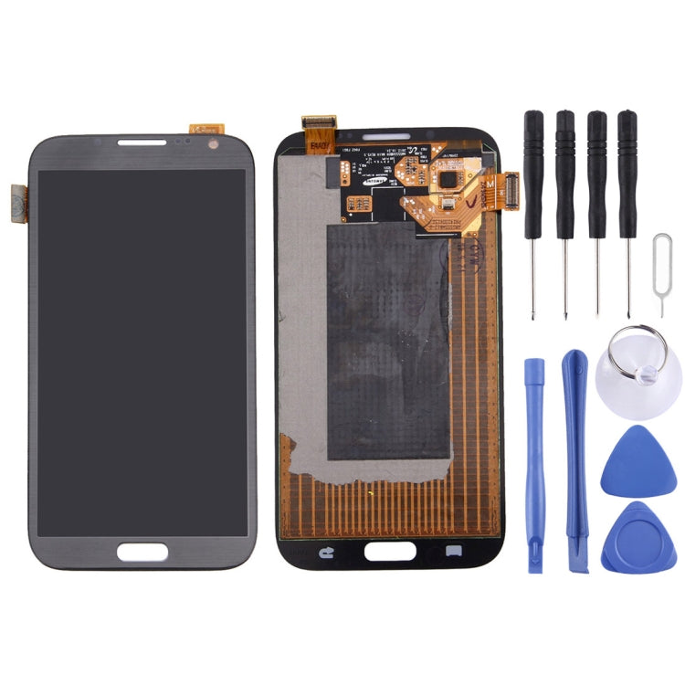 Original LCD Display + Touch Panel for Galaxy Note II / N7100, For Galaxy Note II, For Galaxy Note II / N7100 (Dark Grey)