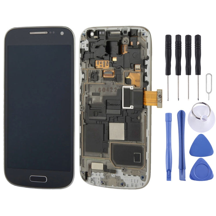 Display LCD originale + pannello touch con cornice per Galaxy S IV mini / i9195 / i9192 / i9190, For Samsung Galaxy S IV mini (Frame), For Galaxy S IV mini