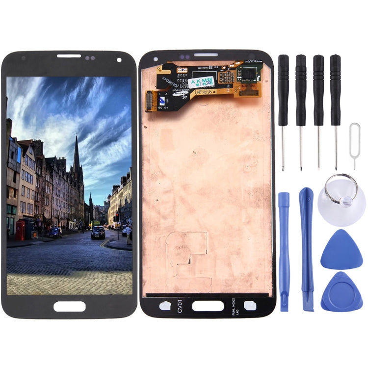 Schermo LCD originale e digitalizzatore assemblaggio completo per Galaxy S5 / G9006V / G900F / G900A / G900I / G900M / G900V, For Samsung Galaxy S5