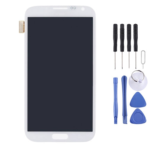 Display LCD originale + pannello touch per Galaxy Note II / N7105, For Galaxy Note II (Frame), For Galaxy Note II / N7100