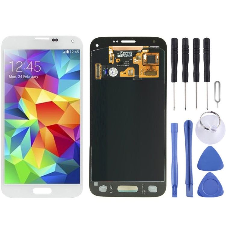 LCD originale + pannello touch per Galaxy S5 mini / G800, G800F, G800A, G800HQ, G800H, G800M, G800R4, G800Y, For Samsung Galaxy S5 mini