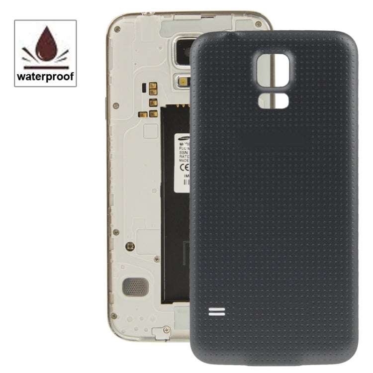 Per Galaxy S5 / G900 Coperchio dello sportello dell'alloggiamento della batteria in materiale plastico originale con funzione impermeabile, For Galaxy S5 Original, For Samsung Galaxy S5 (Waterproof), For Samsung Galaxy S5 / G900