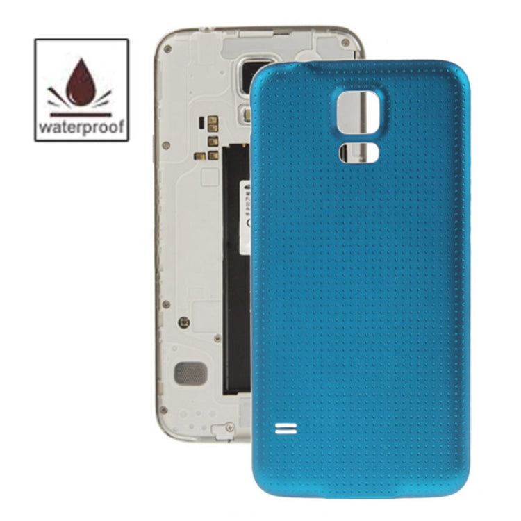 Per Galaxy S5 / G900 Coperchio dello sportello dell'alloggiamento della batteria in materiale plastico originale con funzione impermeabile, For Galaxy S5 Original, For Samsung Galaxy S5 (Waterproof), For Samsung Galaxy S5 / G900