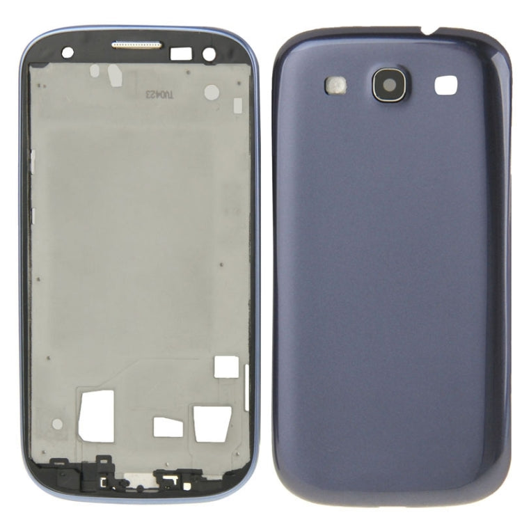 For Galaxy S III / i747 LCD Bezel Plate with Full Housing + Back Cover, For Samsung Galaxy S III / I747