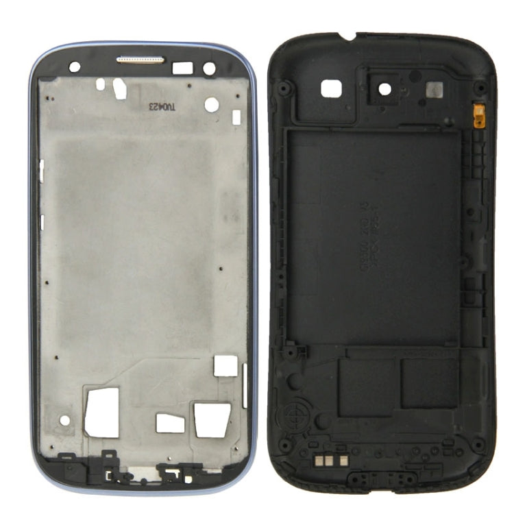 Per Galaxy S III / i747 Piastra con cornice LCD con alloggiamento completo + cover posteriore, For Samsung Galaxy S III / I747