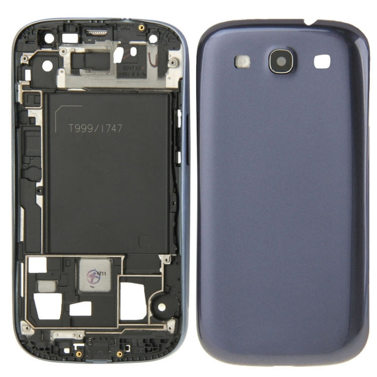 Per Galaxy S III / i747 Piastra con cornice LCD con alloggiamento completo + cover posteriore, For Samsung Galaxy S III / I747