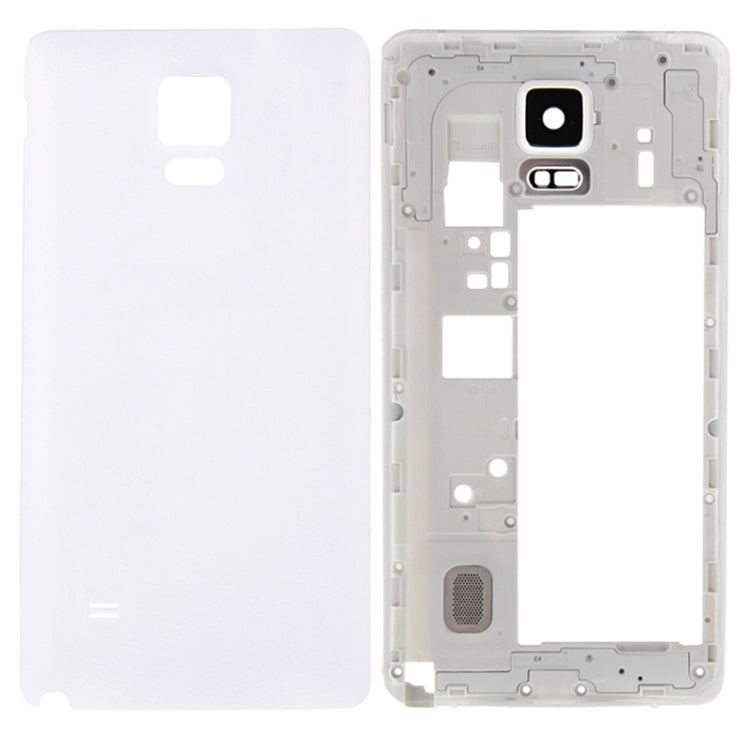 Per Galaxy Note 4 / N910F Copertura completa dell'alloggiamento (cornice centrale lunetta piastra posteriore alloggiamento pannello obiettivo fotocamera + cover posteriore batteria), For Samsung Galaxy Note 4 / N910F