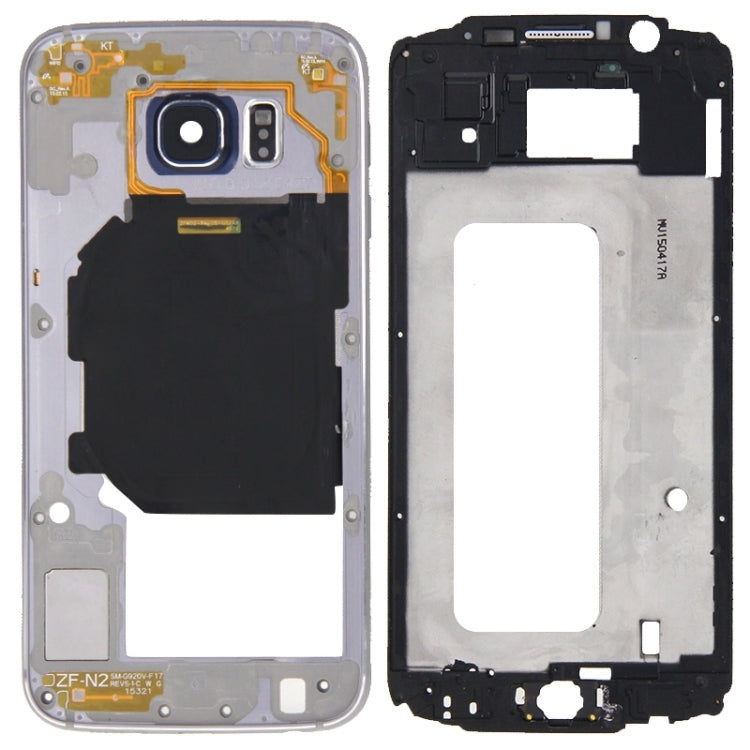 Per Galaxy S6 / G920F Copertura completa dell'alloggiamento (alloggiamento anteriore LCD cornice cornice + piastra posteriore alloggiamento pannello obiettivo fotocamera), For Galaxy S6 / G920F, For Samsung Galaxy S6 / G920F